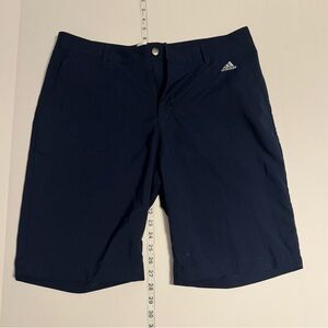 Adidas Men's Dark Blue Flat Front Shorts